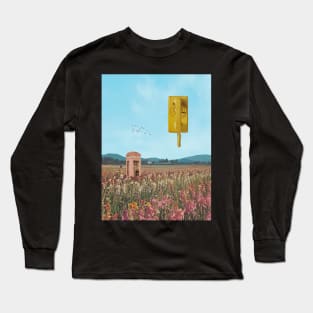 Calling The Sky - Surreal/collage Art Long Sleeve T-Shirt